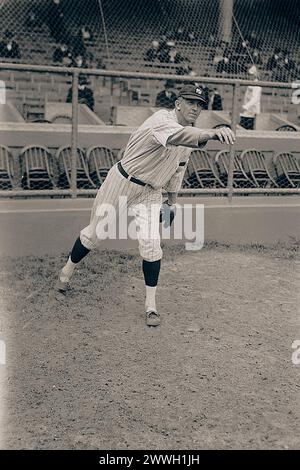 Ray Caldwell, giocatore di baseball. Miglioramento digitale di un'immagine di pubblico dominio. Foto Stock