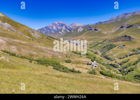 Plateau d'Emparis, Parc National des Ecrins, le Chazelet, Francia Foto Stock