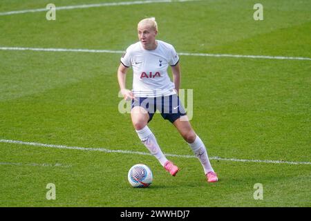 Eveliina Summanen del Tottenham Hotspur durante il Barclays Women's Super League Match ad Ashton Gate, Bristol. Data foto: Domenica 24 marzo 2024. Foto Stock