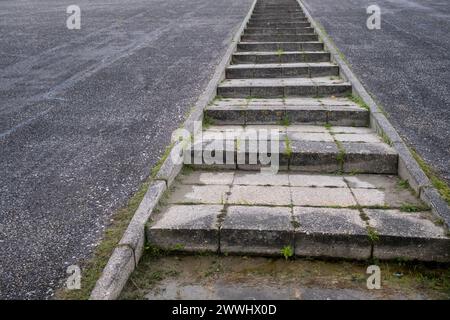 grande scala su diga di asfalto Foto Stock