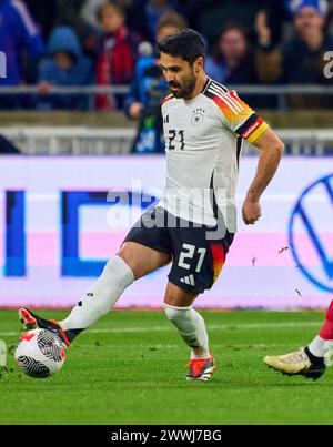 Ilkay Gündogan, DFB 21 nella partita amichevole FRANCIA - GERMANIA 0-2 FRANKREICH - DEUTSCHLAND 0-2 in preparazione ai Campionati europei 2024 il 23 marzo 2024 a Lione, Francia. © Peter Schatz / Alamy Live News Foto Stock