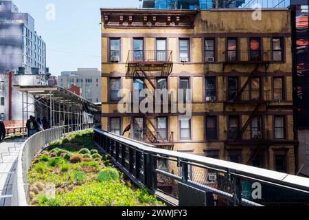 Highline City Park New York City, Stati Uniti. The Highline Citypark, Down Town Manhattan, New York City Highline City Park, Down Town ma New York Stati Uniti d'America Copyright: XGuidoxKoppesx Foto Stock