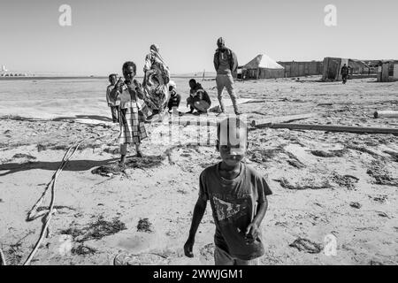 Mauritania, Iwik, Iouik, villaggio di pescatori Foto Stock