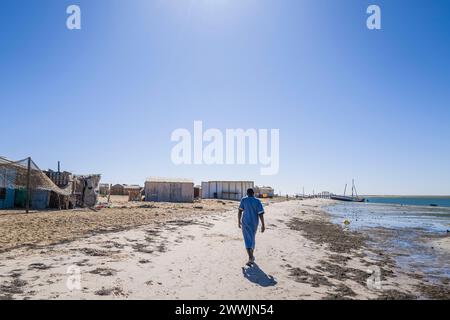 Mauritania, Iwik, Iouik, villaggio di pescatori Foto Stock