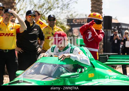 Thermal, CA, USA. 24 marzo 2024. ALEX PALOU (10) di Barcellona, Spainwins vince il primo Thermal Club $1 Million Challenge al Thermal Club di Thermal, CA. (Immagine di credito: © Grindstone Media Group/ASP) SOLO PER USO EDITORIALE! Non per USO commerciale! Crediti: ZUMA Press, Inc./Alamy Live News Foto Stock