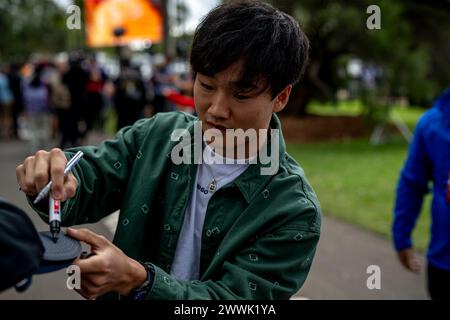 Melbourne, Australia, 23 marzo, Yuki Tsunoda, dal Giappone compete per Visa Cash App RB F1 Team. Qualifica, terzo round del campionato di Formula 1 2024. Crediti: Michael Potts/Alamy Live News Foto Stock