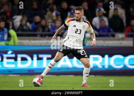 Robert Andrich di Germania LIONE, FRANCIA - 23 MARZO: Amichevole internazionale tra Francia e Germania al Groupama Stadium il 23 marzo 2024 a Lione, Francia. Fussball LŠnderspiel Frankreich Deutschland © diebilderwelt / Alamy Stock Foto Stock