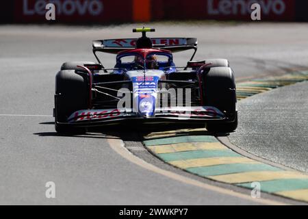 Albert Park, Australia, 24 marzo 2024. Giappone Yuki Tsunoda alla guida per l'Italia Visa Cash App RB F1 Team[23] durante il Rolex Australian Grand Prix di F1 al Melbourne Grand Prix Circuit il 24 marzo 2024 ad Albert Park, Australia. Crediti: Dave Hewison/Speed Media/Alamy Live News Foto Stock