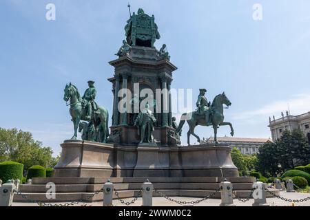 Vienna, Austria - 20 giugno 2023: Monumento all'imperatrice Maria Teresa a Vienna Foto Stock