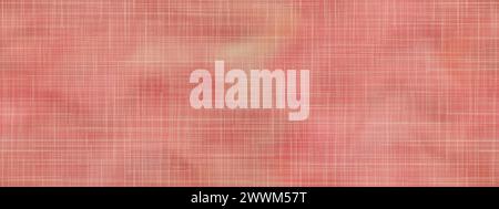 Copertina libro in tessuto invecchiato rosso pallido con texture senza cuciture in tela. Il vecchio modello di materiale di un blocco note o di un libro di testo logorato. Disegno vettoriale di una bavaglia o. Illustrazione Vettoriale