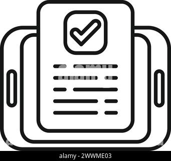 Immagine vettoriale dell'icona dei prodotti di accesso online. Carrello legale su Internet. Prezzo commerciale aziendale Illustrazione Vettoriale
