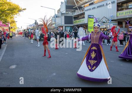 Sydney, Australia. Sabato 25 marzo 2024. Il Sydney Royal Easter Show si svolge dal 22 marzo al 2 aprile 2024 presso il Sydney Olympic Park. Nella foto: Sfilata di strada. Credito: RM/Alamy Live News Foto Stock