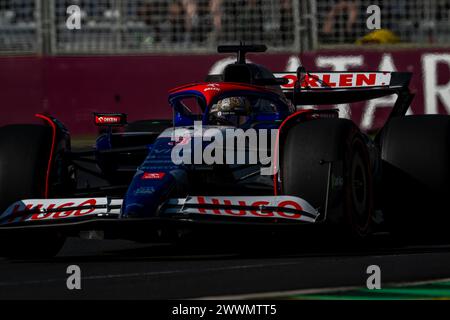 AUSTRALIA ALBERT PARK CIRCUIT, AUSTRALIA - 22 MARZO: Daniel Ricciardo, Visa Cash App RB F1 Team AT04 durante il Gran Premio d'Australia presso l'Australia Albert Park Circuit venerdì 22 marzo 2024 a Melbourne, Australia. (Foto di Michael Potts/Agenzia BSR) credito: Agenzia BSR/Alamy Live News Foto Stock