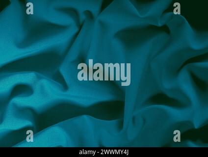 Vista ravvicinata con motivo in tessuto verde, sfondo del materiale tessile Foto Stock