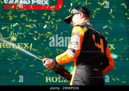 Melbourne, Victoria, Australia. 24 marzo 2024. MELBOURNE, AUSTRALIA - 24 MARZO: Auto di formula 1 il giorno della gara al Gran Premio d'Australia 2024 all'Albert Park di Melbourne, Australia (Credit Image: © Chris Putnam/ZUMA Press Wire) SOLO PER USO EDITORIALE! Non per USO commerciale! Foto Stock