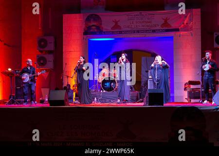 Festival International des nomades M'hamid El Ghizlane, Marocco Foto Stock