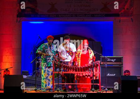 Festival International des nomades M'hamid El Ghizlane, Marocco Foto Stock