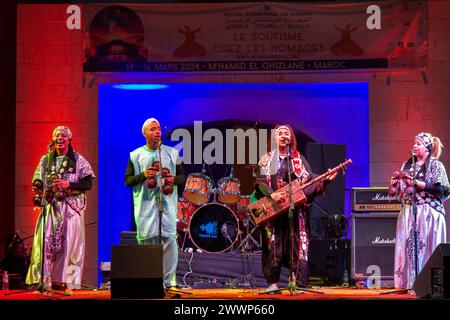 Festival International des nomades M'hamid El Ghizlane, Marocco Foto Stock