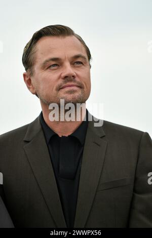 L'attore Leonardo Dicaprio in posa durante la fotocall del film "Killers of the Flower Moon" in occasione del Festival di Cannes del 21 maggio 20 Foto Stock