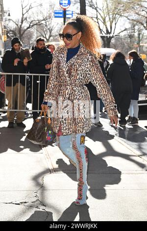 Melanie Brown arriva al The View agli ABC Studios il 25 marzo 2024 a New York. Foto Stock