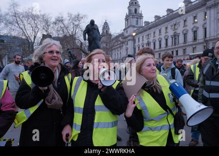 Gli agricoltori di tutto il paese stanno pianificando una manifestazione di trattori a Westminster per protestare contro le importazioni di cibo a basso costo e chiedere ai politici di proteggere gli elevati standard alimentari britannici negli accordi commerciali. Il gruppo della campagna, Save British Farming (SBF), sta collaborando con il gruppo Farmers for Fairness con sede nel Kent per la dimostrazione dei trattori. Gli obiettivi principali del raduno sono di fare pressioni sul governo per abbandonare gli accordi commerciali con l'Australia e la nuova Zelanda, e di fare pressione sulla camera del Parlamento affinché introduca una legislazione per garantire che i supermercati non possano più avere contratti che paghino i produttori al di sotto del costo del prod Foto Stock