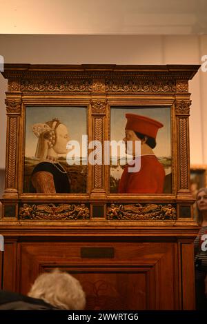 Diptych Uffizi Musei Firenze Firenze o Firenze, Toscana Italia Foto Stock