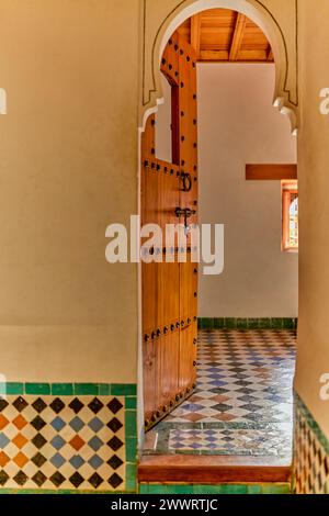 La Madrasa Ben Youssef a Marrakech, in Marocco Foto Stock