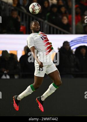 ALMERE - Anfernee Dijksteel del Suriname durante l'amichevole partita internazionale tra Suriname e Martinica all'Almere City FC Stadium il 24 marzo 2024 ad Almere, Paesi Bassi. ANP | Hollandse Hoogte | GERRIT VAN COLOGNE Foto Stock