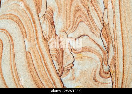 Vista ravvicinata dell'arenaria dell'Arizona. Jerome, Arizona, USA, di Dominique Braud/Dembinsky Photo Assoc Foto Stock