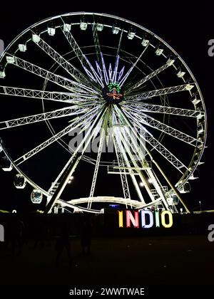 Farris Wheel al festival musicale delle diligenze nella zona fieristica di Coachella Foto Stock