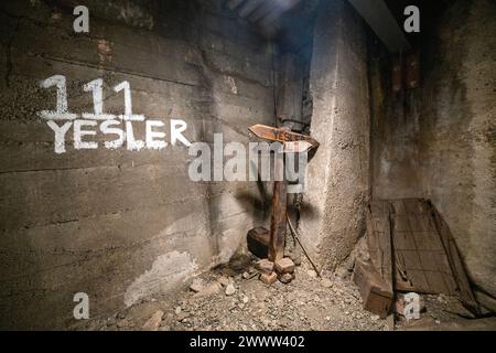 Seattle Underground, Network of underground Passageways and Basement nel quartiere Pioneer Square di Seattle, Washington, Stati Uniti Foto Stock