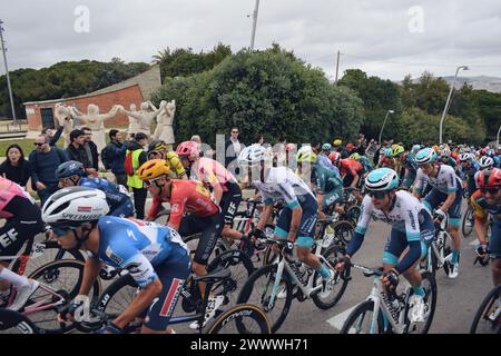 Ultima tappa del Tour della Catalogna 2024 a Montjuic a Barcellona, Spagna, il 24 marzo 2024 Foto Stock