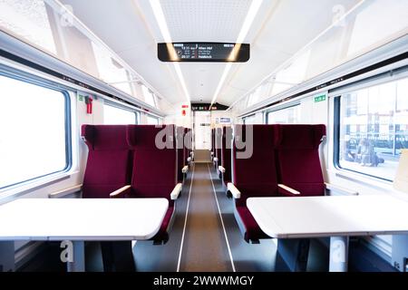 Tour ÖBB delle Ferrovie federali austriache "Railjet della nuova generazione", venerdì 22 marzo 2024, a Vienna, Austria. , . Credito: APA-defacto Datenbank und ContentManagement GmbH/Alamy Live News Foto Stock