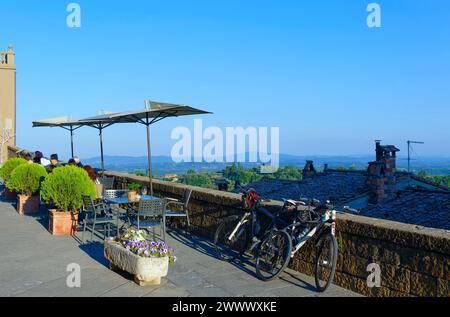 Biciclette, Chianciano Terme, provincia di Siena, Italia Foto Stock