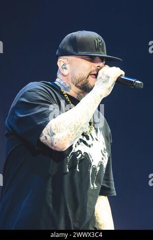 Concerto musicale - Club Dogo GUE Cosimo fini del Club Dogo Milano Forum Italia Copyright: XEmanuelaxGiurano/TSCKx/xLiveMediax LPM 1289490 Foto Stock