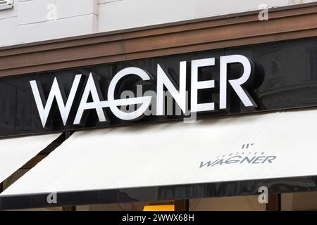 Gioielliere Wagner, am Graben a Vienna, Austria Foto Stock