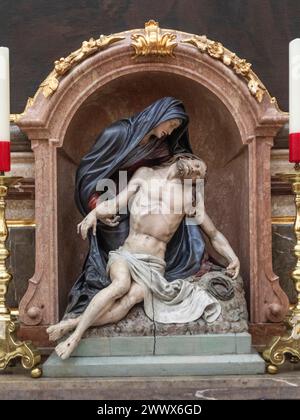 Stazione della Croce, Gesù nel grembo materno, San Abbazia di Pietro, Salisburgo, Austria Foto Stock