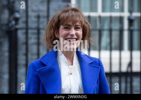 Londra, Inghilterra, Regno Unito. 26 marzo 2024. La segretaria della salute VICTORIA ATKINS, lascia Downing Street dopo una riunione del Gabinetto. (Credit Image: © Thomas Krych/ZUMA Press Wire) SOLO PER USO EDITORIALE! Non per USO commerciale! Foto Stock