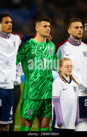 Bolton, Regno Unito. 26 marzo 2024. Sam Tickle dell'Inghilterra durante la partita di qualificazione al Campionato europeo Under-21 2025 tra Inghilterra U21 e Lussemburgo U21 al Toughsheet Community Stadium il 26 marzo 2024 a Bolton, Inghilterra. (Foto di Richard Ault/phcimages.com) credito: PHC Images Ltd/Alamy Live News Foto Stock