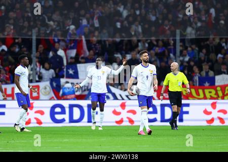 Marsiglia, Francia. 26 marzo 2024. © SPORTPIXPRESS/MAXPPP - MARSIGLIA 26/03/2024 PARTITA 2 PREPARAZIONE EURO 2024 FRANCIA-CHILI giroud (olivier) credito: MAXPPP/Alamy Live News Foto Stock