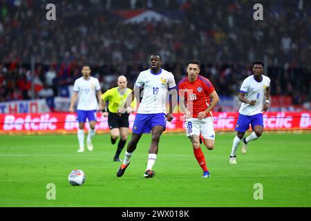 Marsiglia, Francia. 26 marzo 2024. © SPORTPIXPRESS/MAXPPP - MARSIGLIA 26/03/2024 PARTITA 2 PREPARAZIONE EURO 2024 FRANCIA-CHILI fofana (youssouf) credito: MAXPPP/Alamy Live News Foto Stock