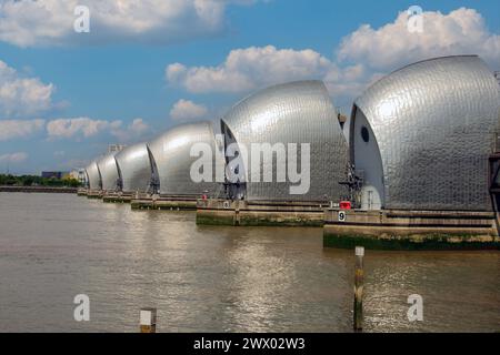 Regno Unito, Londra - Barriera alluvionale del Tamigi Foto Stock