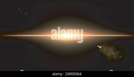 Golden Big Bang, adatto per Space Concept, Advertisement e altro, illustrazione vettoriale Illustrazione Vettoriale