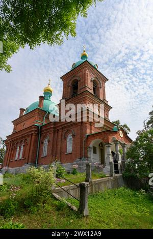 La Chiesa di S.. Andrea il primo chiamato nella Resurrezione Skete del Monastero di Valaam in Carelia Foto Stock