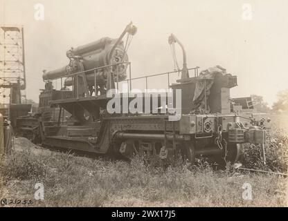 Armi della prima guerra mondiale: Carrozze da 8' barbette dalla Harrisburg Manufacturing and Boiler Company CA. 1918 Foto Stock