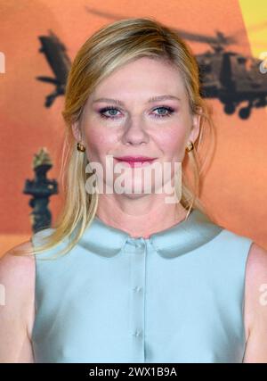Londra, Regno Unito. 26 marzo 2024. Kirsten Dunst al Screening of Civil War del Regno Unito, Battersea Power Station il 26 marzo 2024 a Londra, Regno Unito. Foto di Stuart Hardy/ABACAPRESS.COM credito: Abaca Press/Alamy Live News Foto Stock
