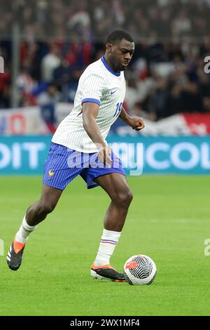 Marsiglia, Francia. 26 marzo 2024. Youssouf Fofana francese durante l'amichevole internazionale di calcio tra Francia e Cile il 26 marzo 2024 allo Stade Velodrome di Marsiglia, Francia - foto Jean Catuffe/DPPI Credit: DPPI Media/Alamy Live News Foto Stock