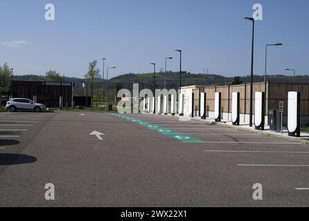 Chasse Sur Rhone, Francia 21 marzo 2024 Un colpo statico di ricarica