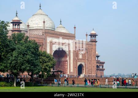 Indien, Agra, Jawab Moschee Foto Stock