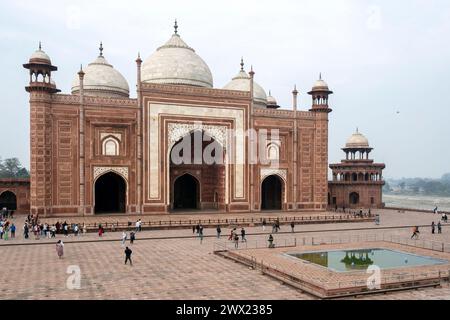 Indien, Agra, Jawab Moschee Foto Stock